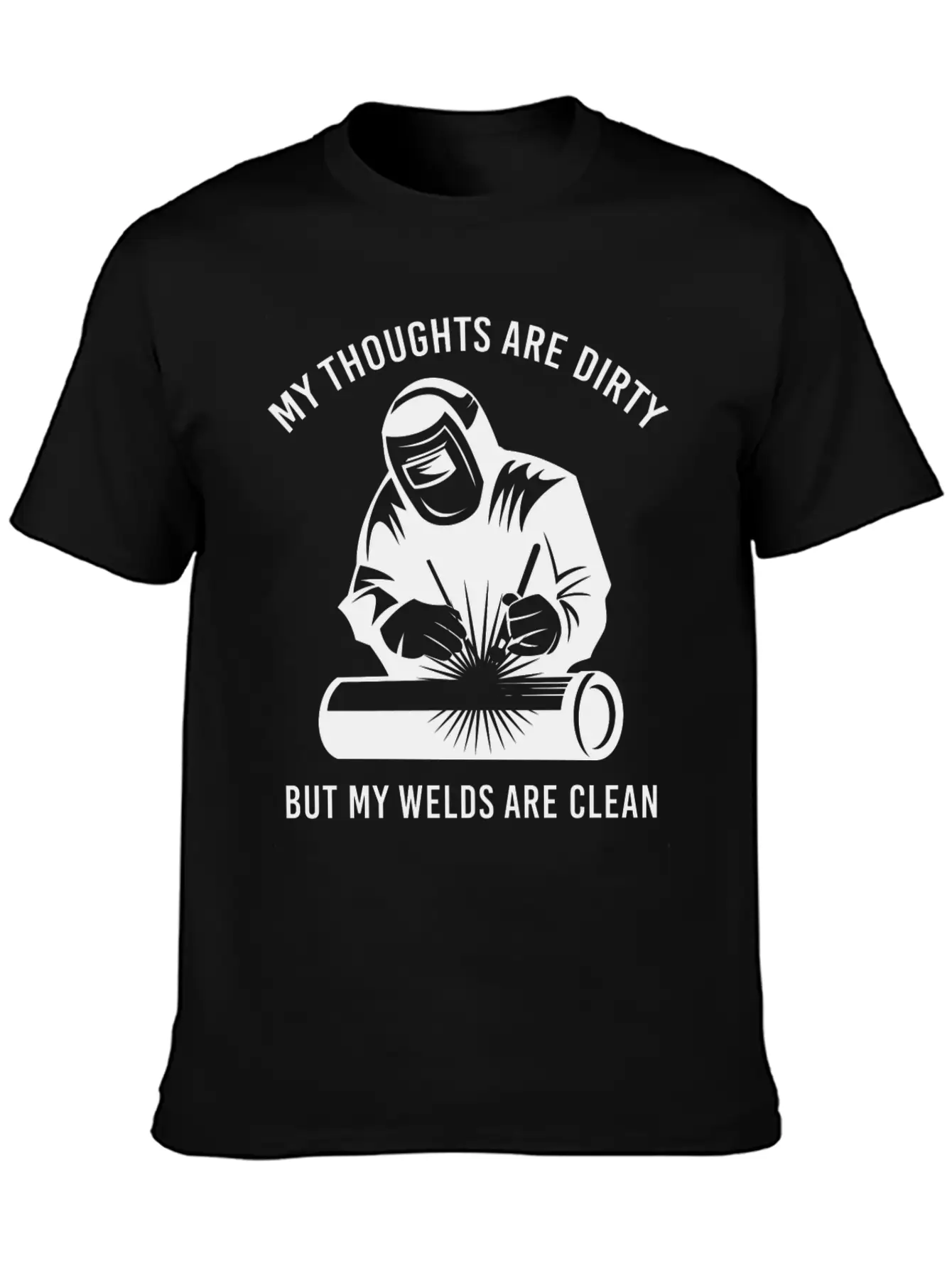 My Welds Are Clean Unisex Short Sleeve Soft Cotton T-Shirt – Casual Everyday Wear