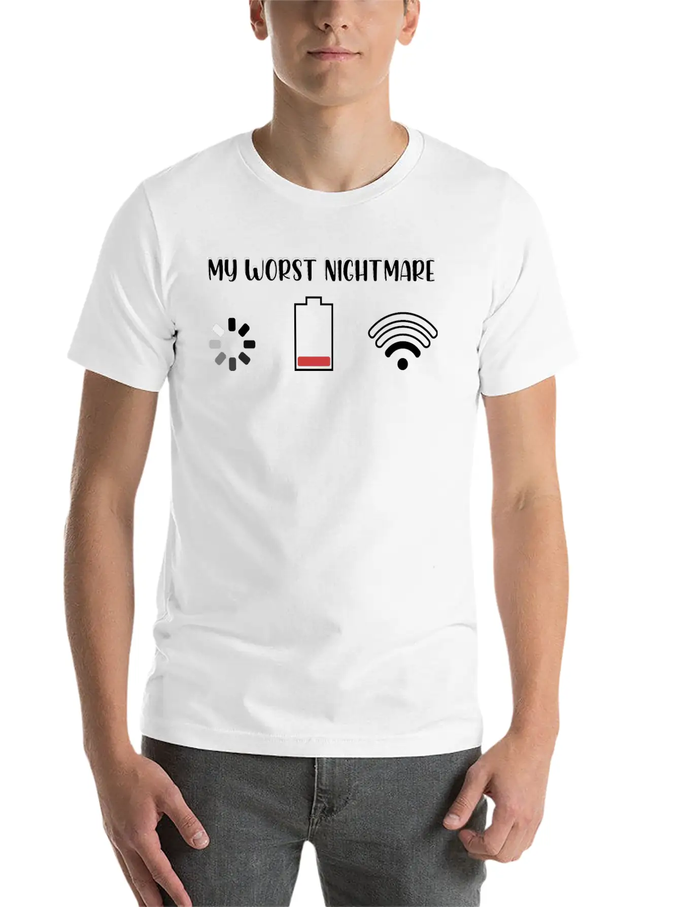 My Worst Nightmare Breathable Soft Cotton T-Shirt – Timeless Casual Look