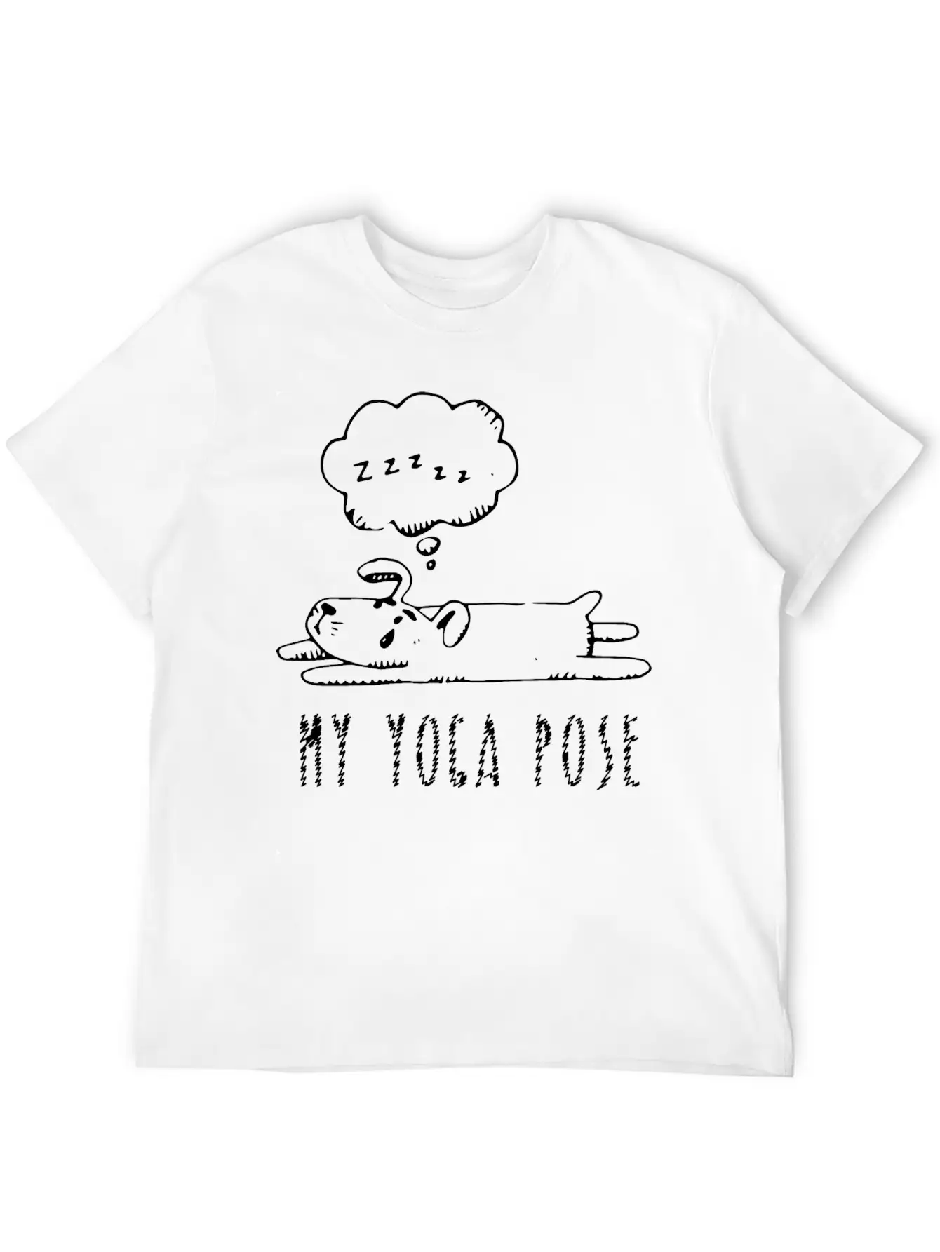 My Yoga Pose, Lying Dog, Dog Pose, Yoga, Yoga Clas Unisex Casual T-Shirt – Clean Design For Daily Comfort