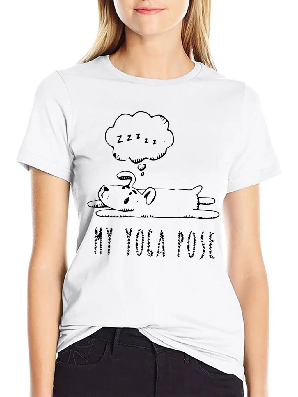 My Yoga Pose, Lying Dog, Dog Pose, Yoga, Yoga Clas Unisex Casual T-Shirt – Clean Design For Daily Comfort