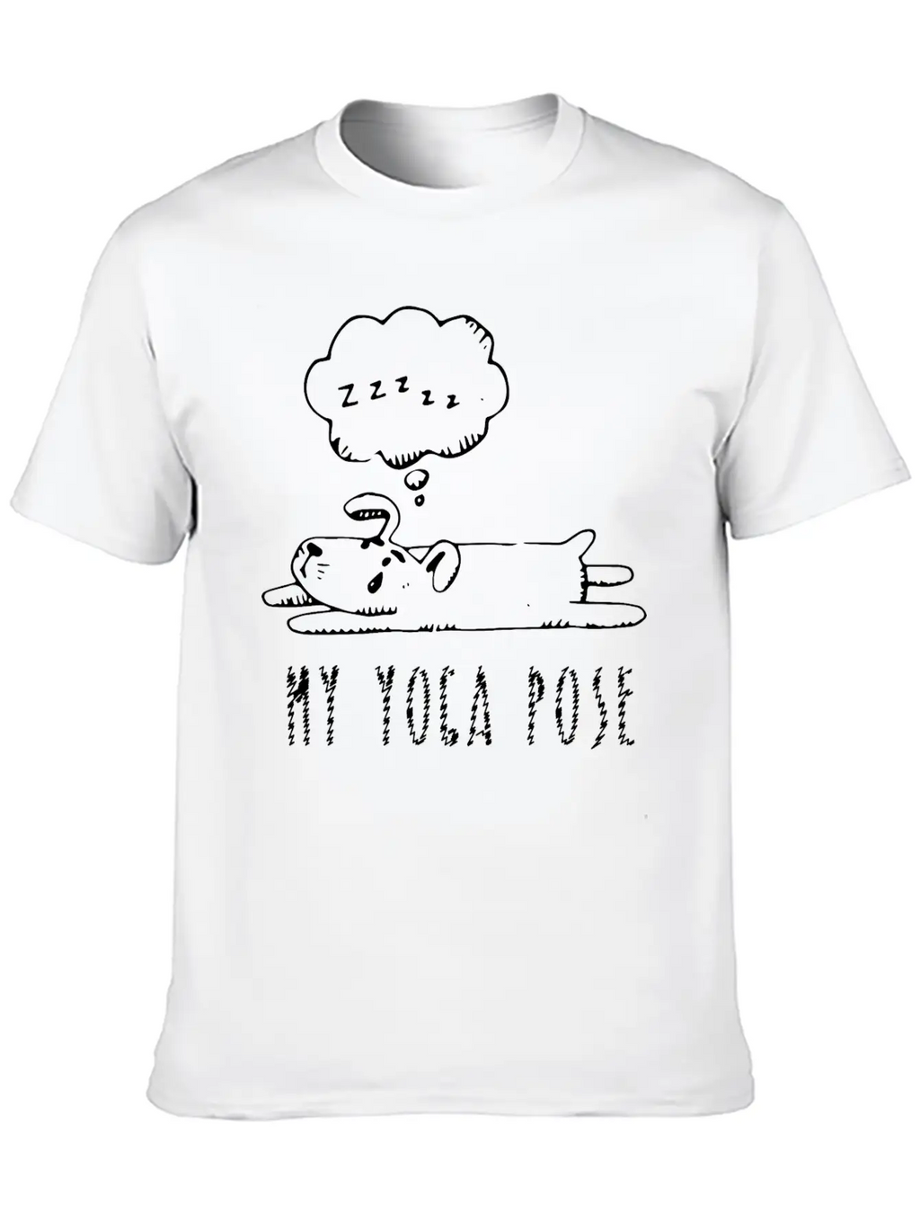 My Yoga Pose, Lying Dog, Dog Pose, Yoga, Yoga Clas Unisex Casual T-Shirt – Clean Design For Daily Comfort