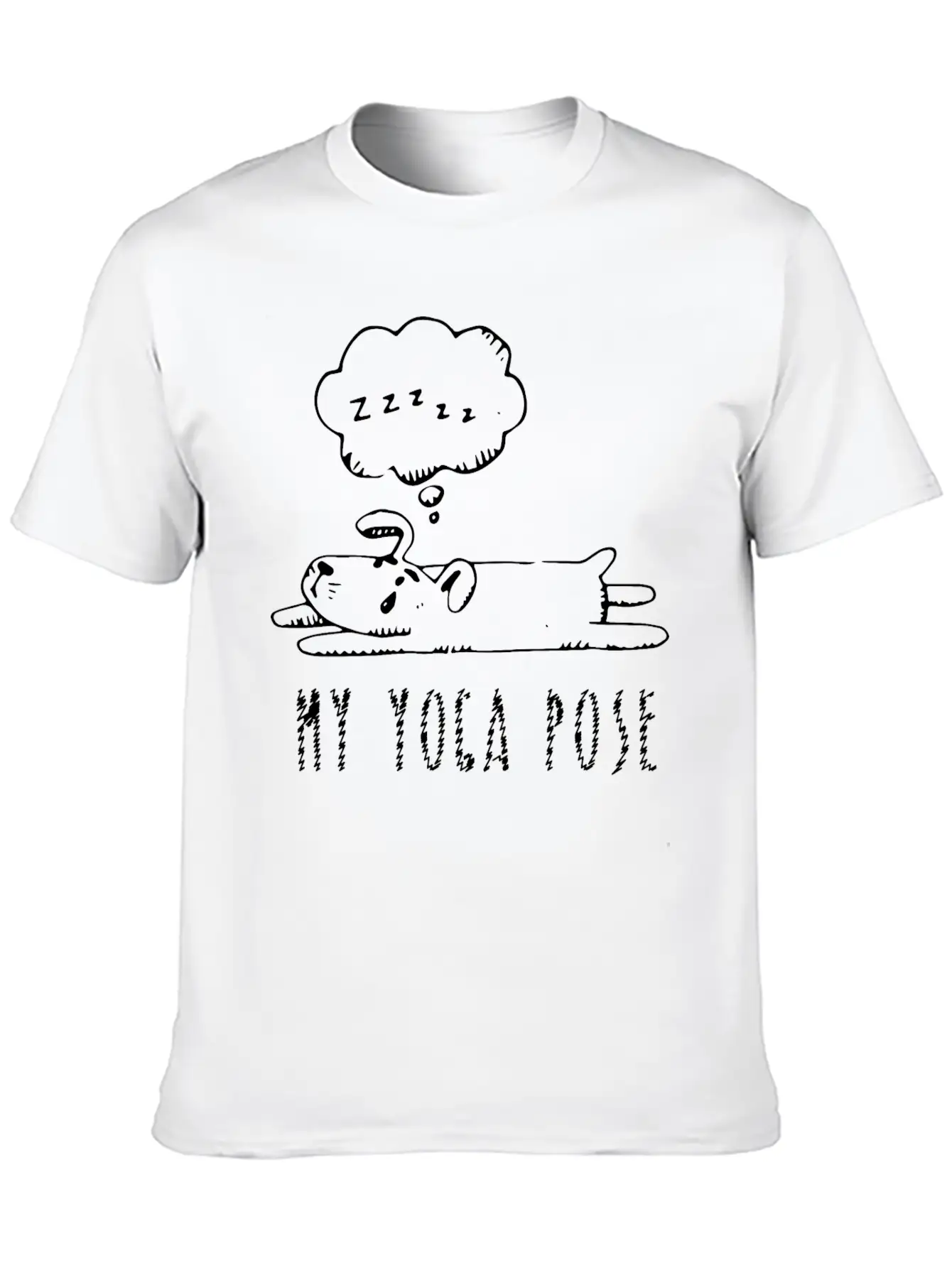 My Yoga Pose, Lying Dog, Dog Pose, Yoga, Yoga Clas Unisex Casual T-Shirt – Clean Design For Daily Comfort