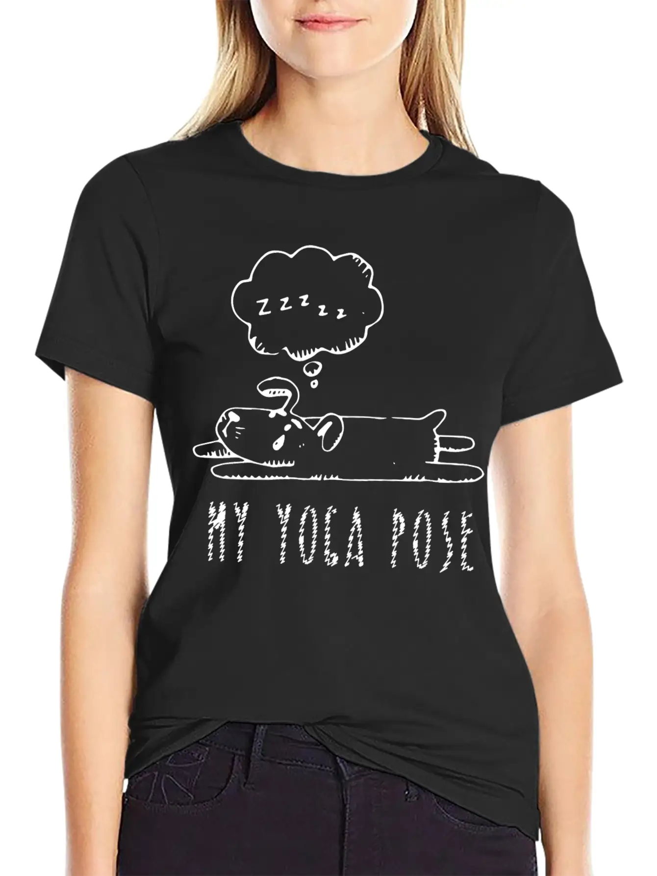 My Yoga Pose, Lying Dog, Dog Pose, Yoga, Yoga Clas Unisex Casual T-Shirt – Clean Design For Daily Comfort