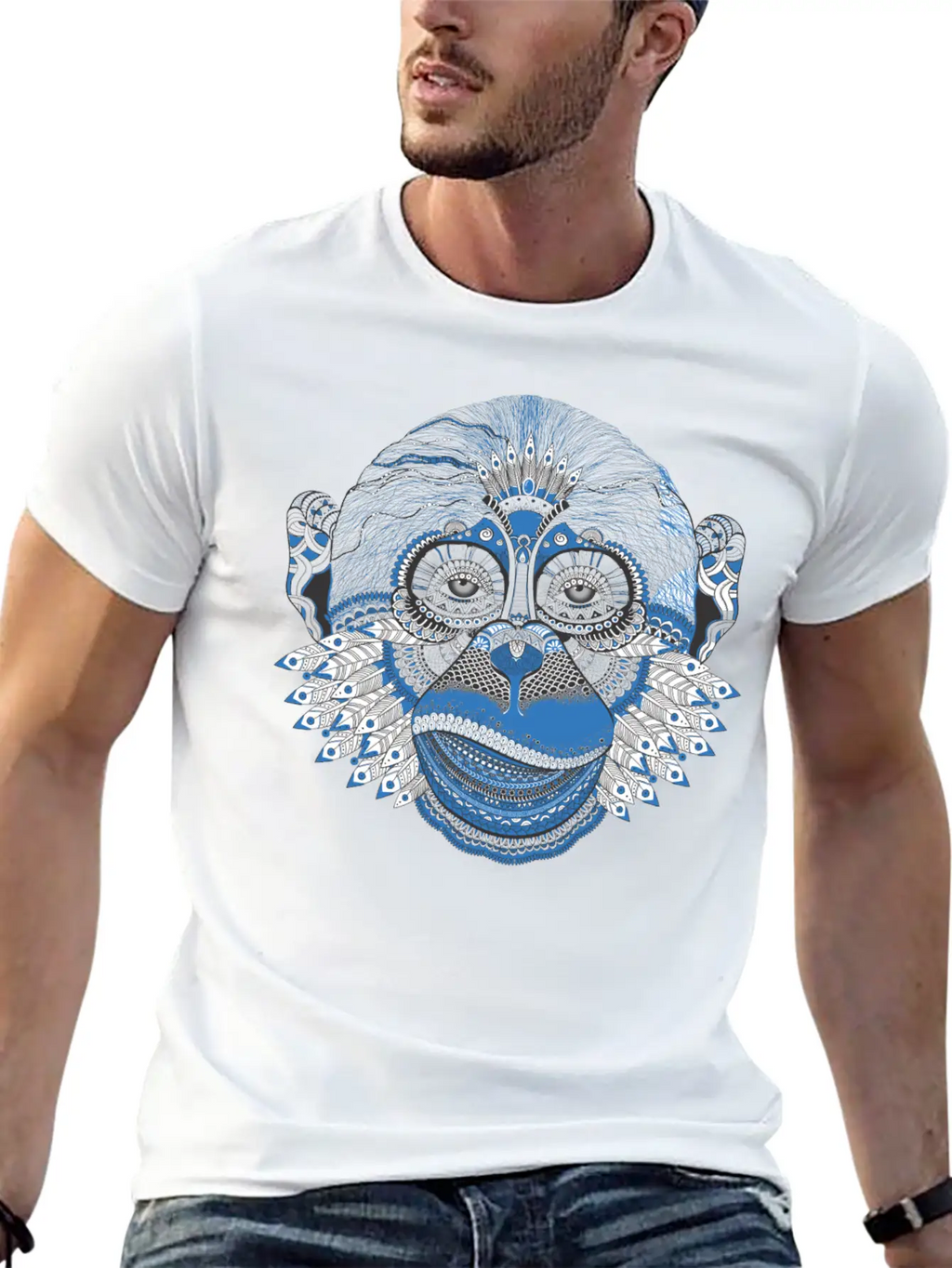 Mystic Monkey Unisex Casual T-Shirt – Clean Design For Daily Comfort