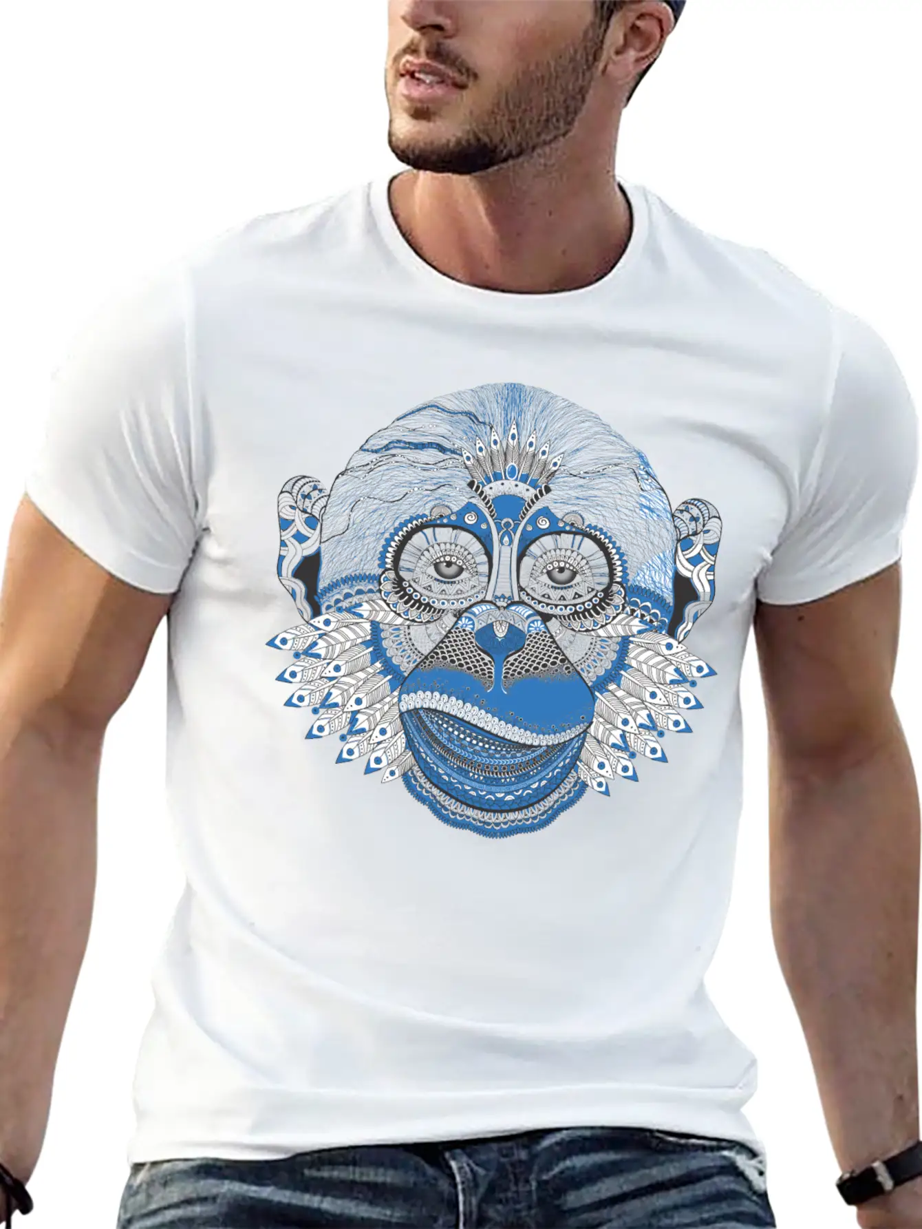 Mystic Monkey Unisex Casual T-Shirt – Clean Design For Daily Comfort
