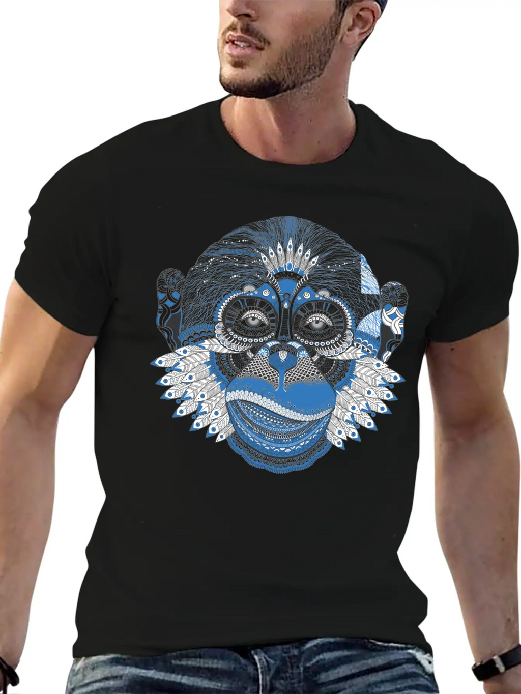 Mystic Monkey Unisex Casual T-Shirt – Clean Design For Daily Comfort