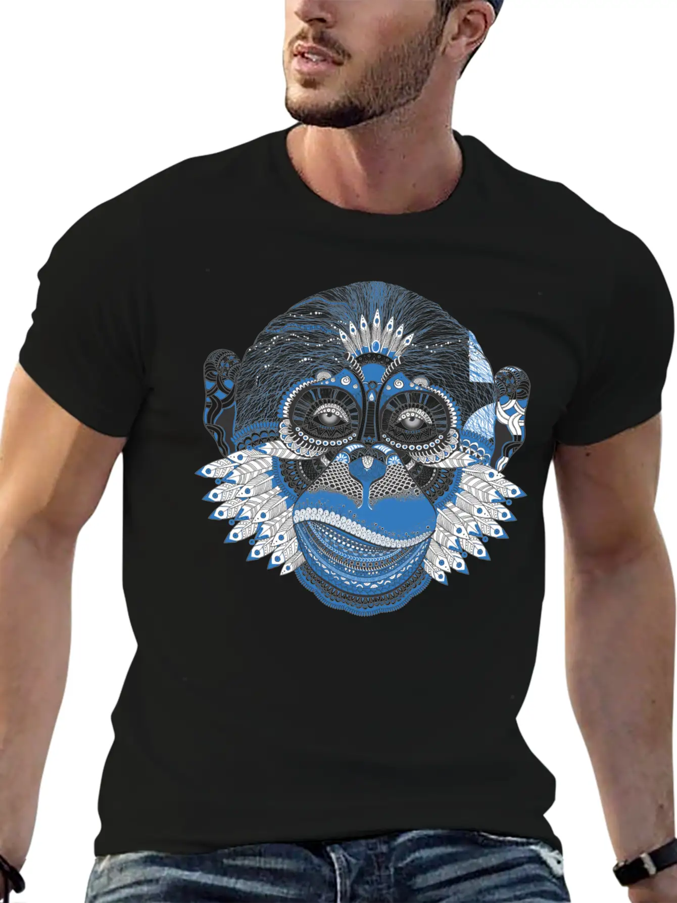 Mystic Monkey Unisex Casual T-Shirt – Clean Design For Daily Comfort