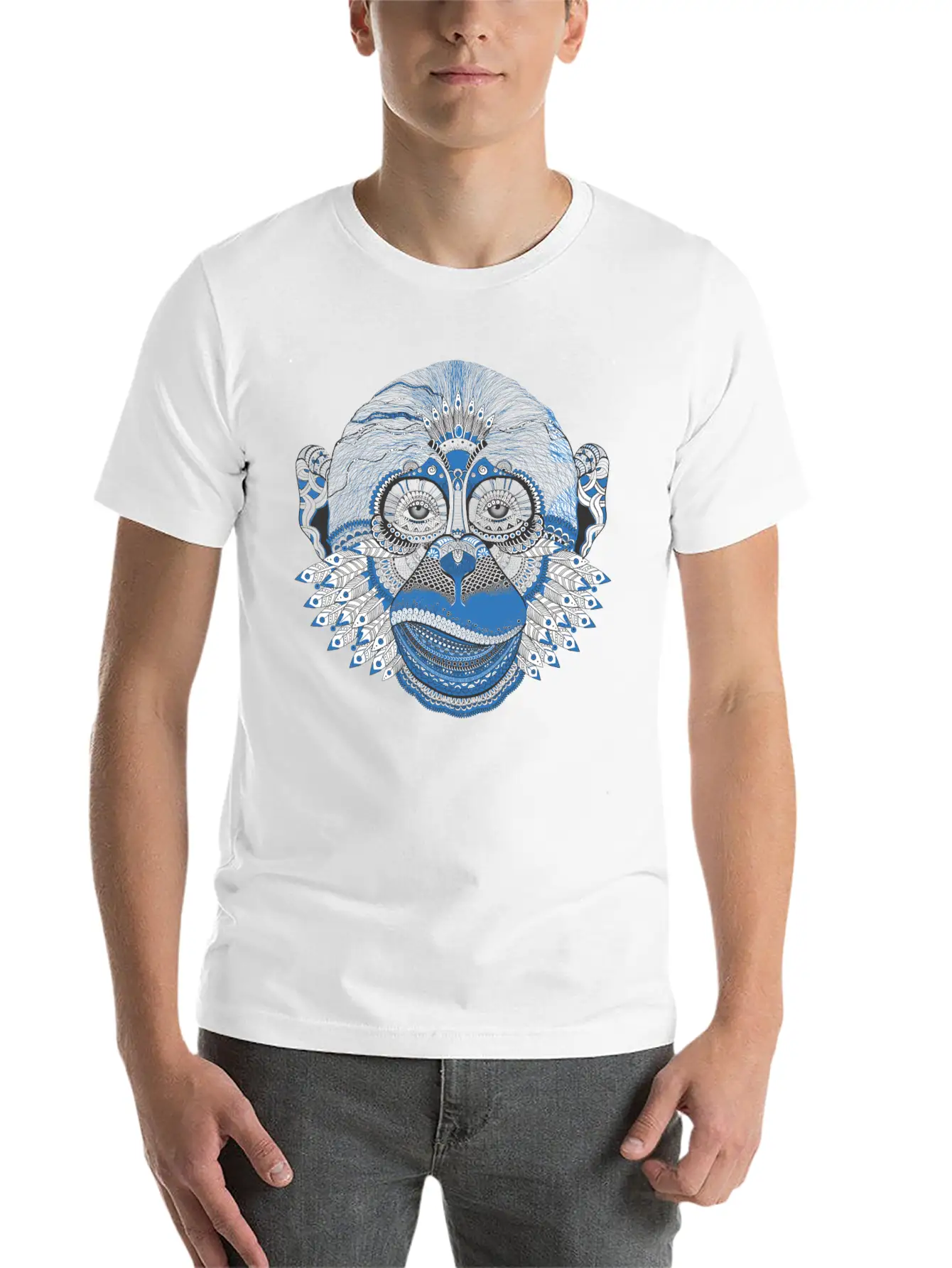 Mystic Monkey Unisex Casual T-Shirt – Clean Design For Daily Comfort