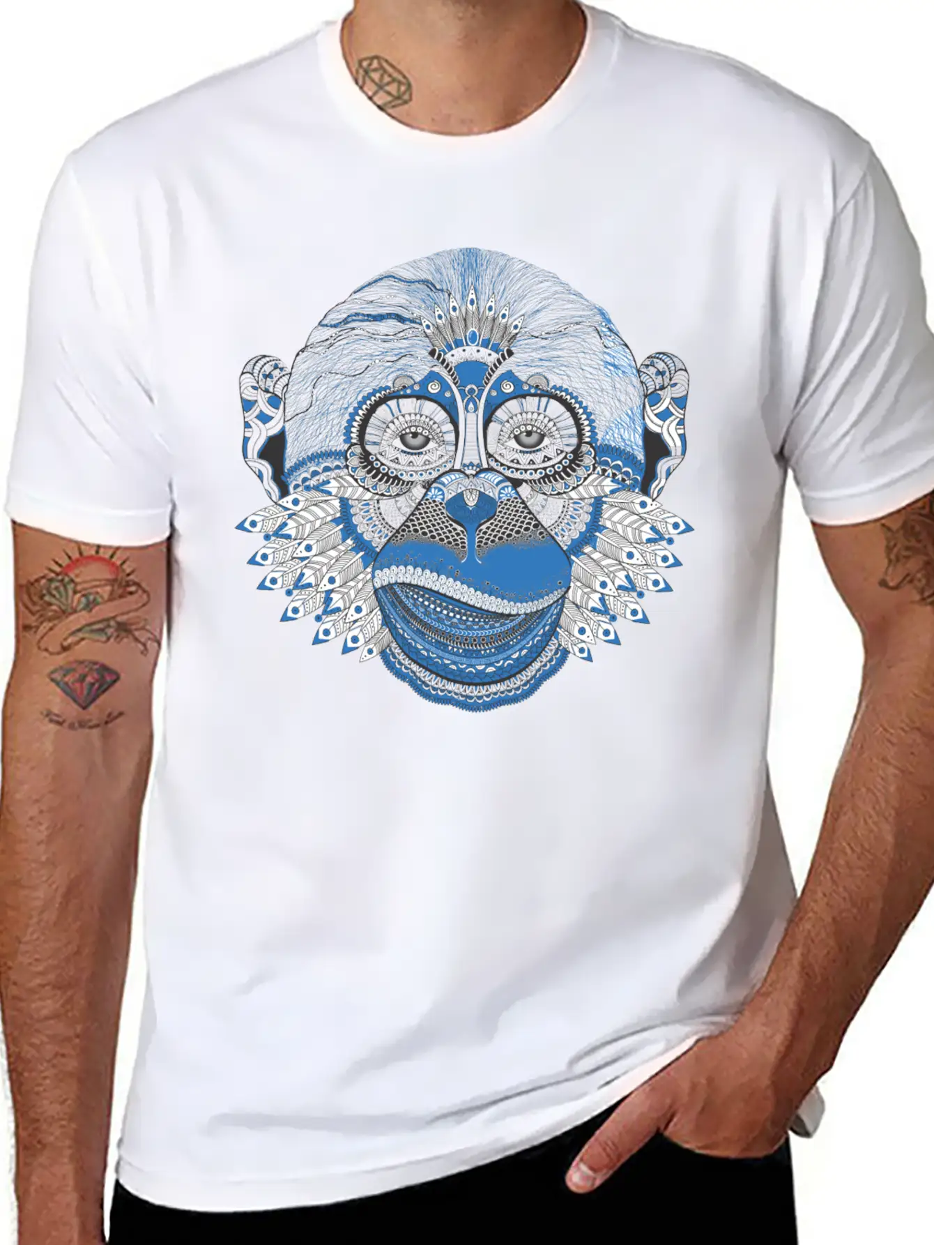 Mystic Monkey Unisex Casual T-Shirt – Clean Design For Daily Comfort