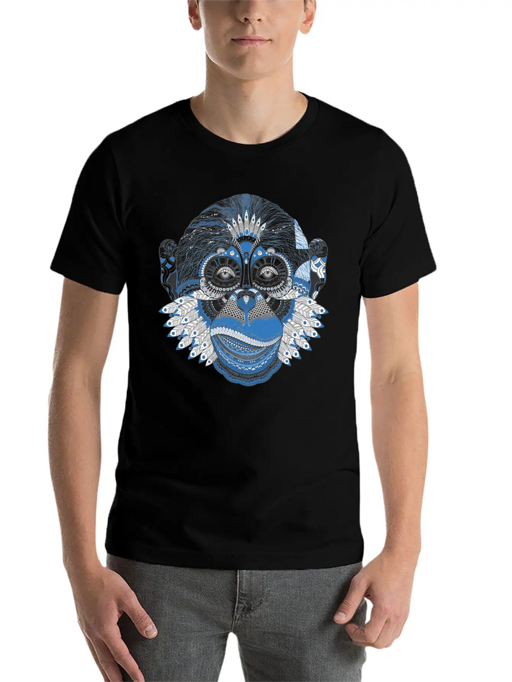 Mystic Monkey Unisex Casual T-Shirt – Clean Design For Daily Comfort