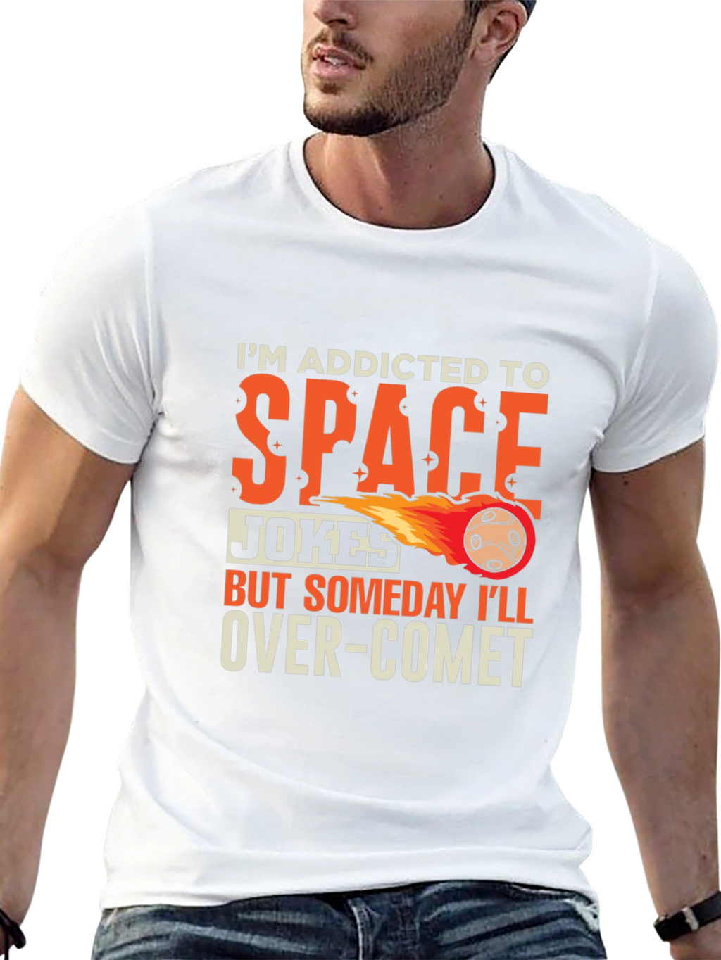 Addicted To Space Jokes T-Shirt