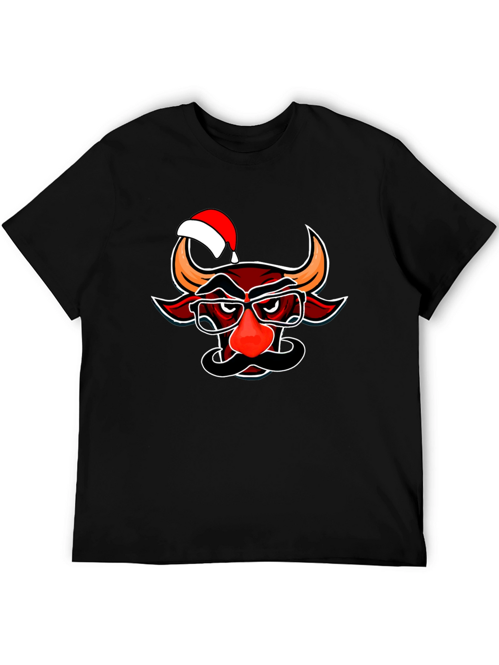 Christmas Bull T-Shirt - Funny Holiday Tee