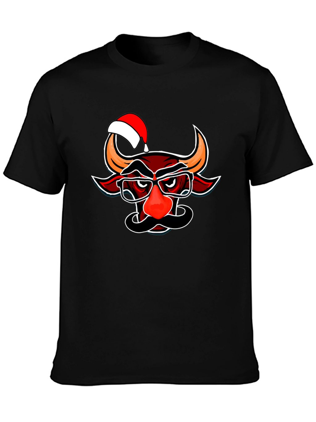 Christmas Bull T-Shirt - Funny Holiday Tee
