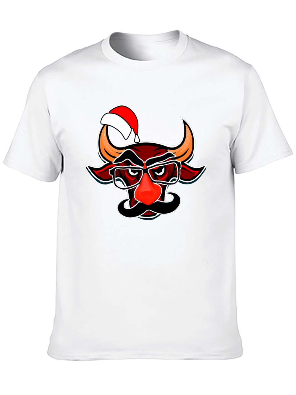 Christmas Bull T-Shirt - Funny Holiday Tee