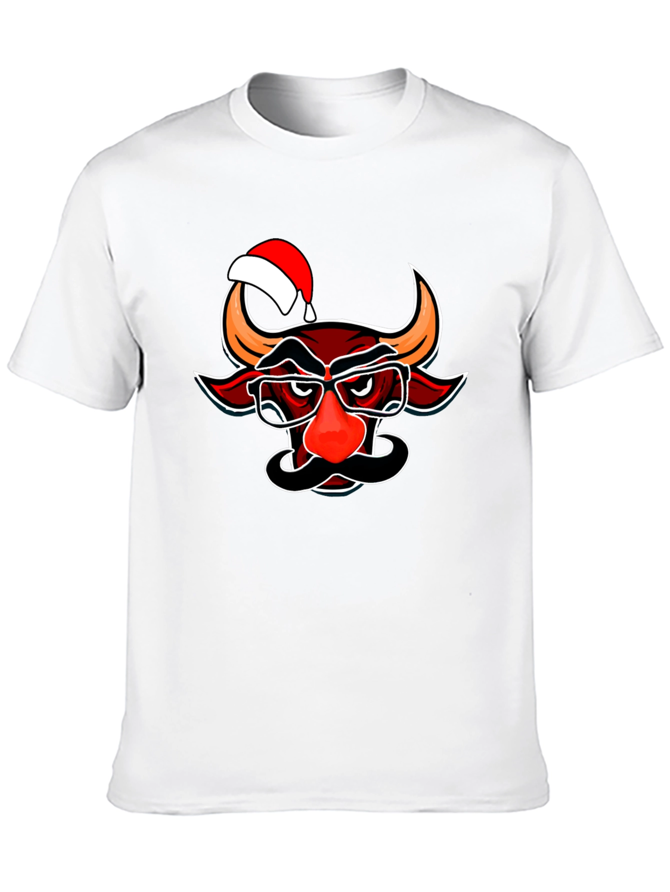 Christmas Bull T-Shirt - Funny Holiday Tee