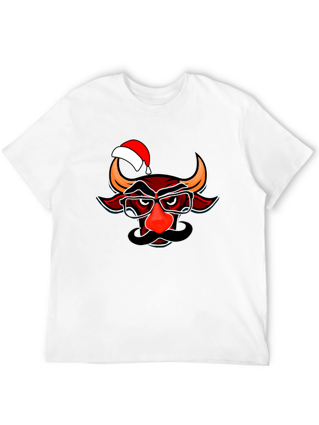 Christmas Bull T-Shirt - Funny Holiday Tee