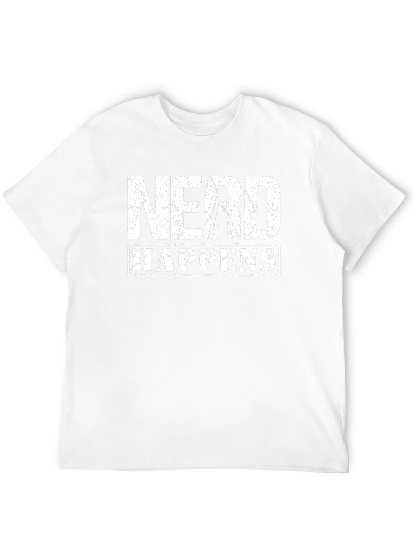 Nerd Happens Graphic Tee - Black Cotton T-Shirt