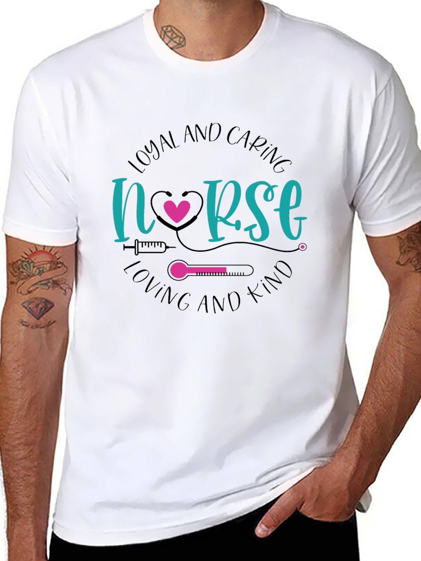 Loyal and Caring Nurse T-Shirt - Loving and Kind