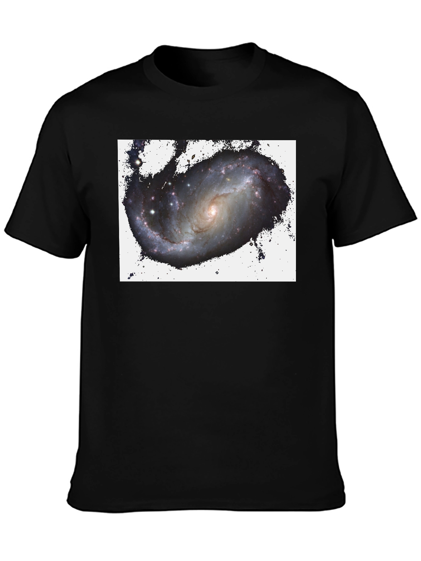 Galaxy Print Black T-Shirt