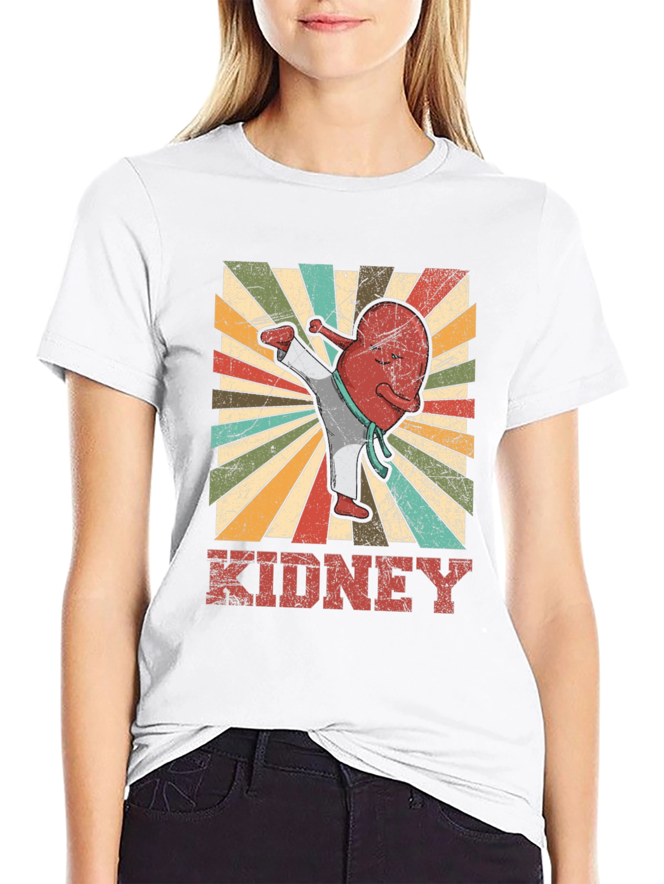 Karate Kidney T-Shirt - Funny Anatomy Tee