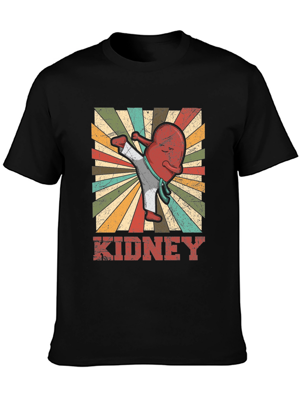 Karate Kidney T-Shirt - Funny Anatomy Tee