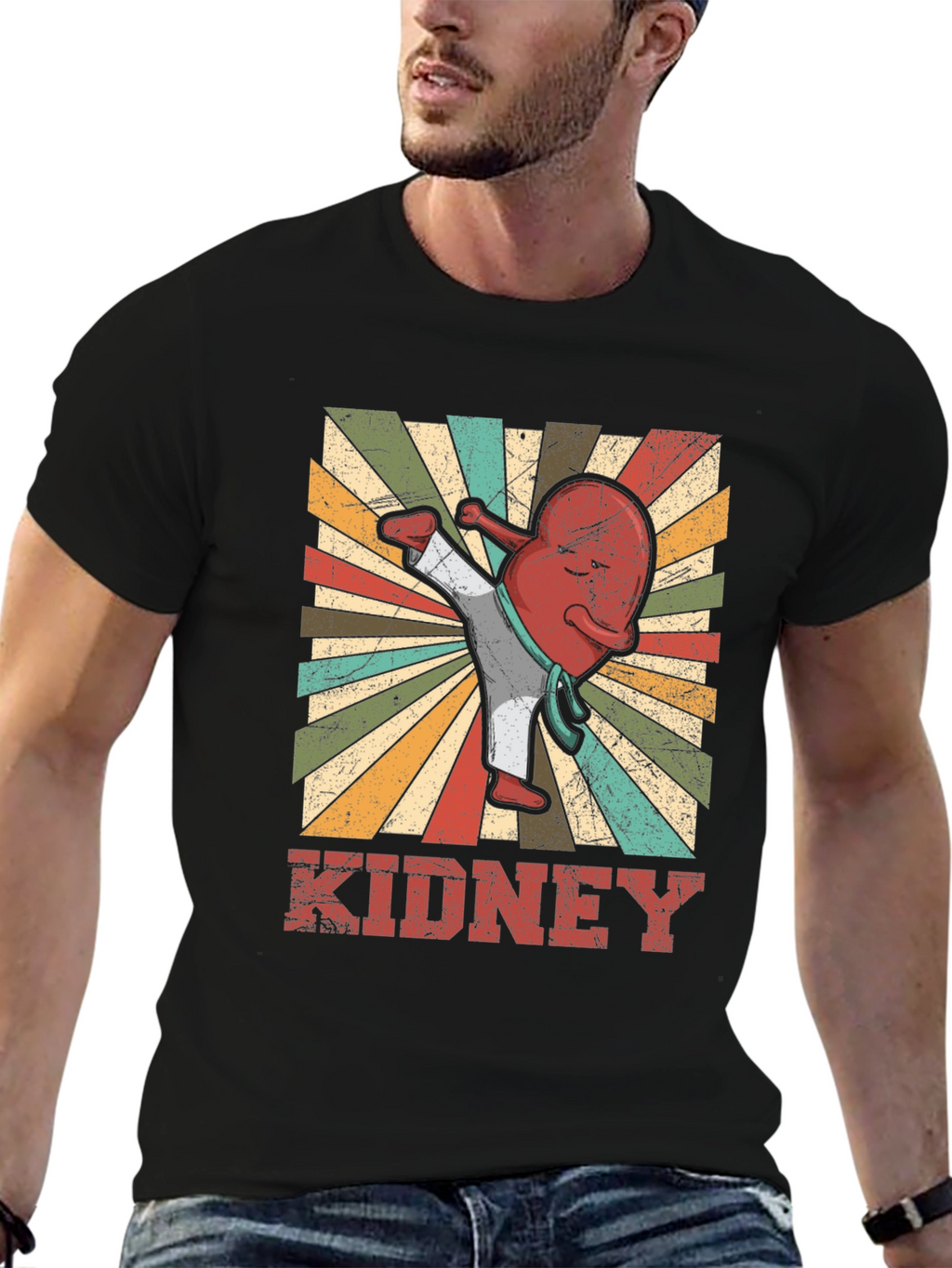 Karate Kidney T-Shirt - Funny Anatomy Tee