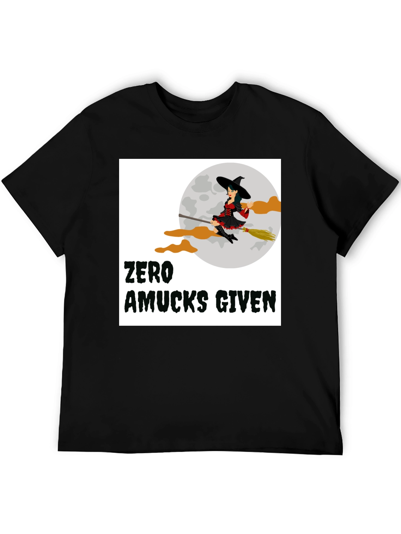 Zero Amucks Given Witch Graphic T-Shirt