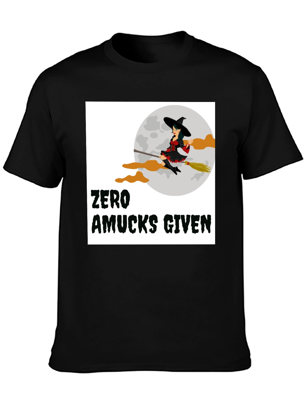 Zero Amucks Given Witch Graphic T-Shirt