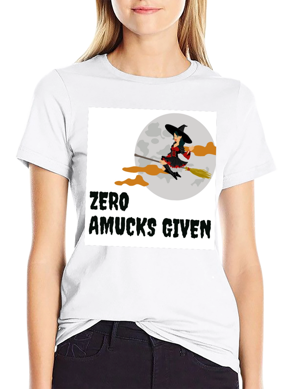 Zero Amucks Given Witch Graphic T-Shirt