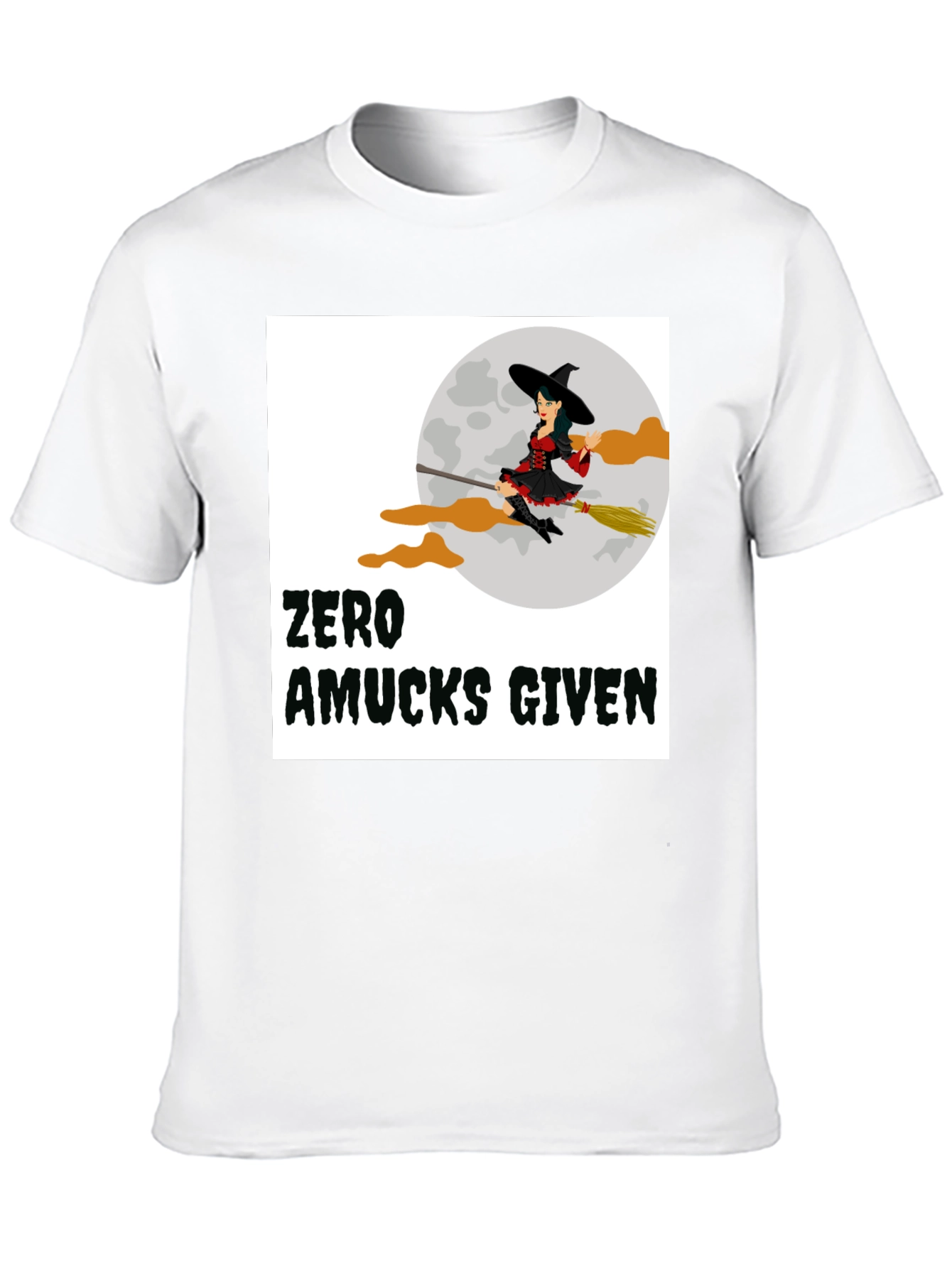 Zero Amucks Given Witch Graphic T-Shirt