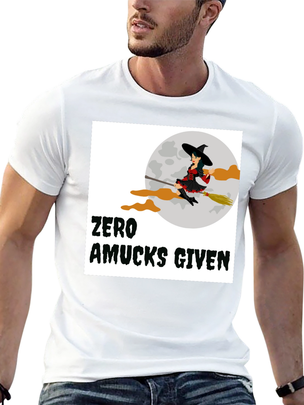 Zero Amucks Given Witch Graphic T-Shirt