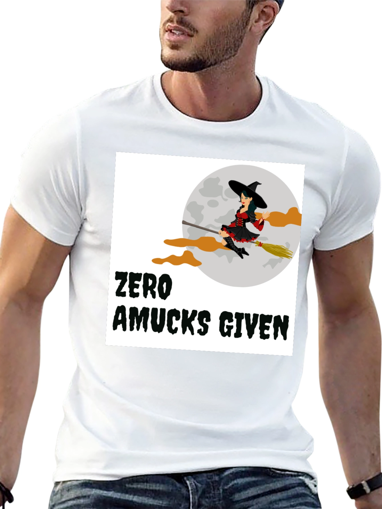 Zero Amucks Given Witch Graphic T-Shirt