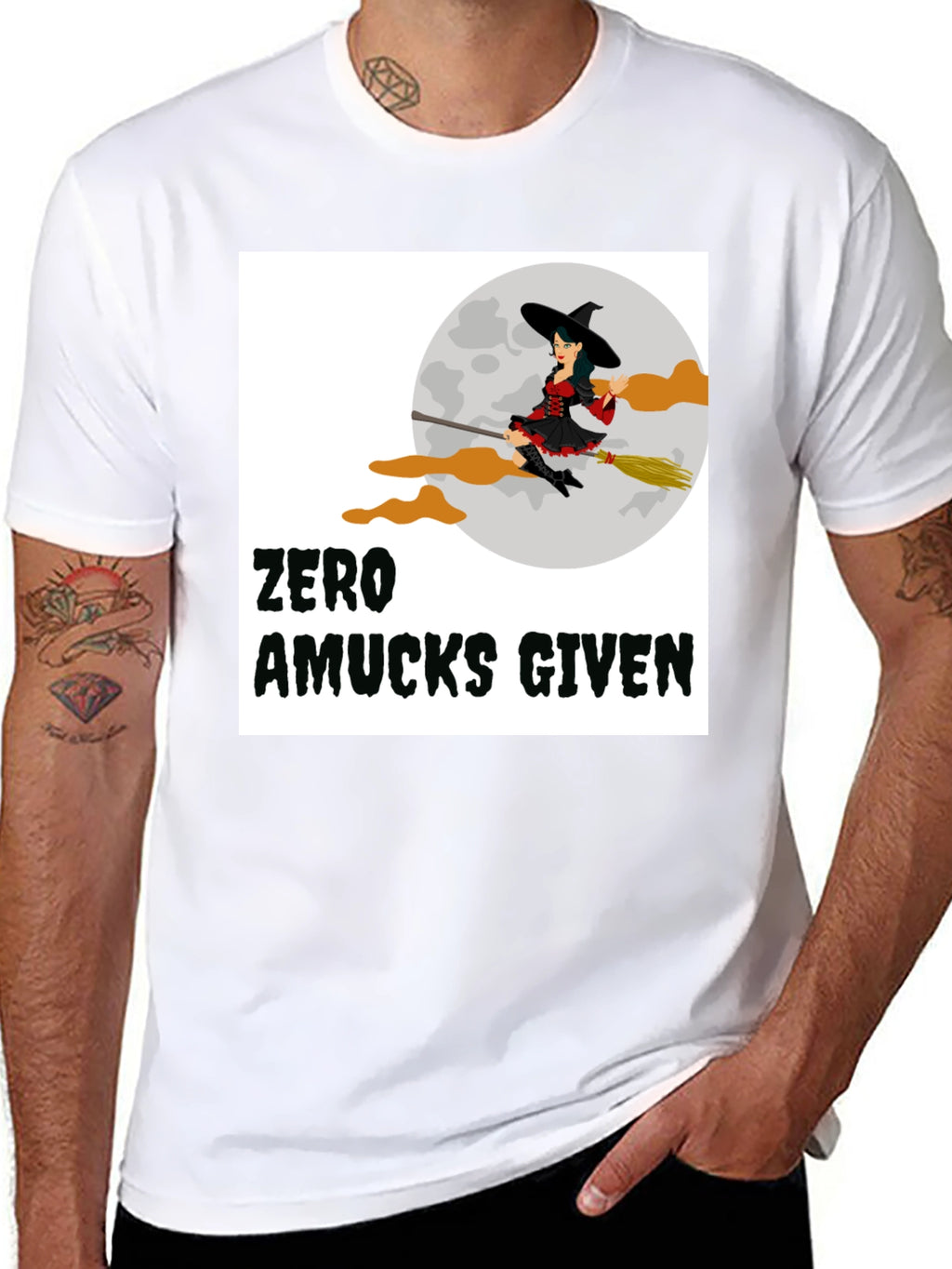 Zero Amucks Given Witch Graphic T-Shirt