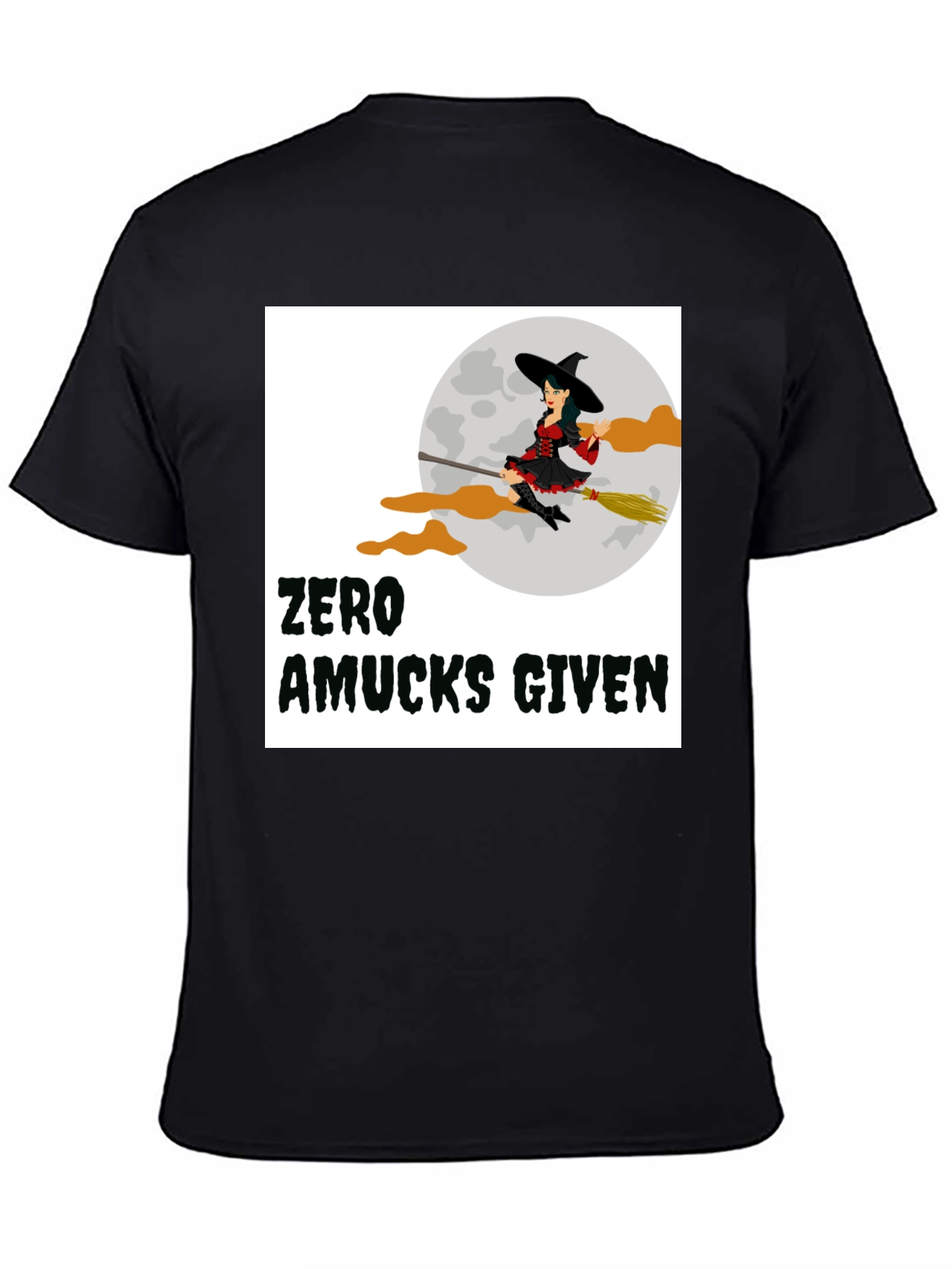 Zero Amucks Given Witch Graphic T-Shirt