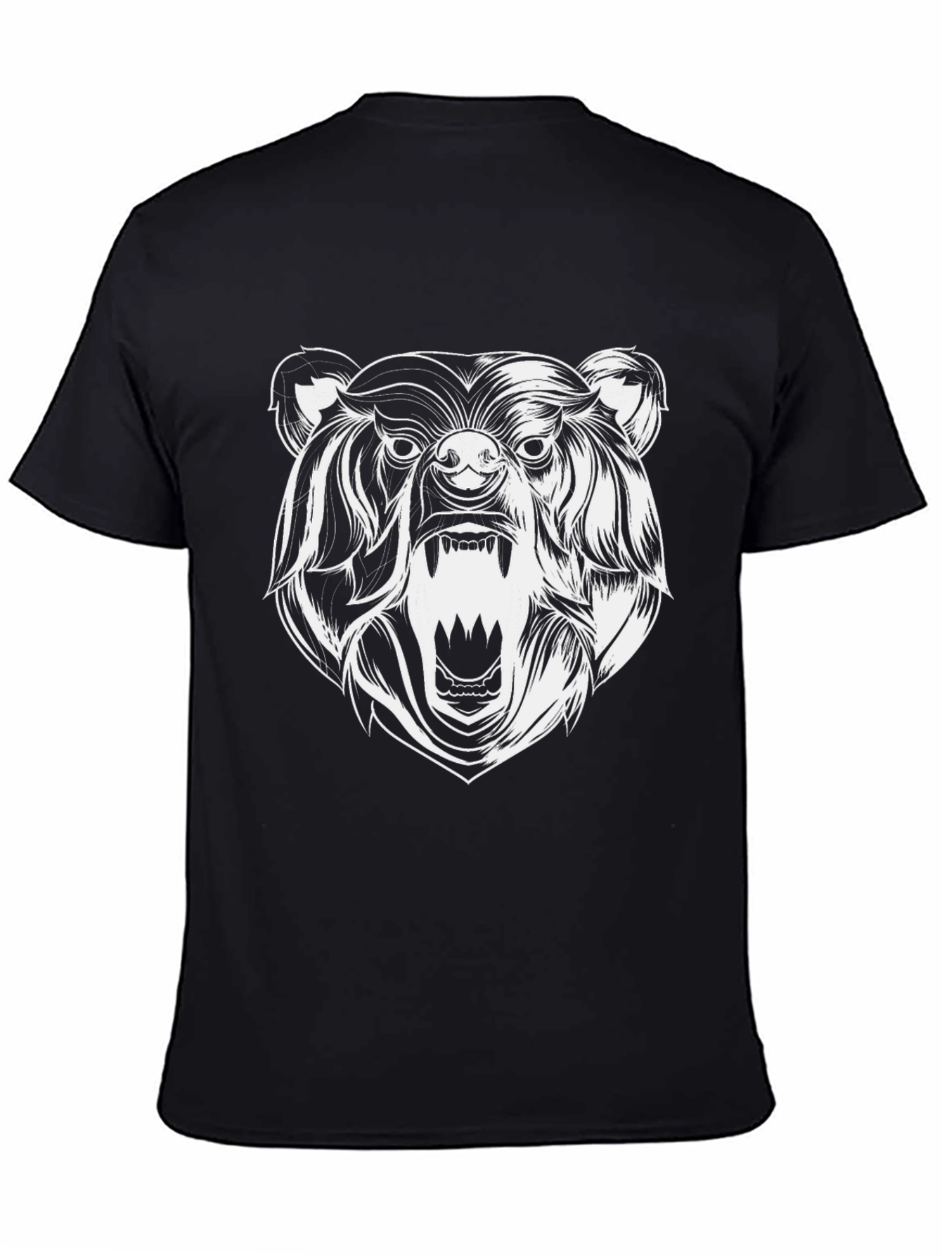 Black Bear Graphic Tee - Mens Crew Neck T-Shirt