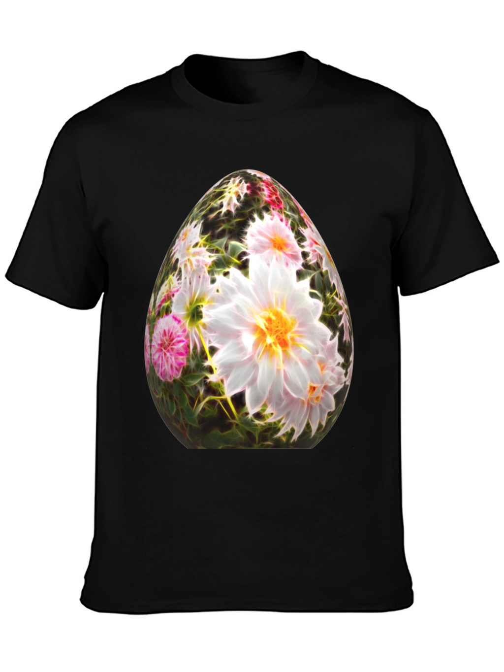 Floral Easter Egg Graphic T-Shirt