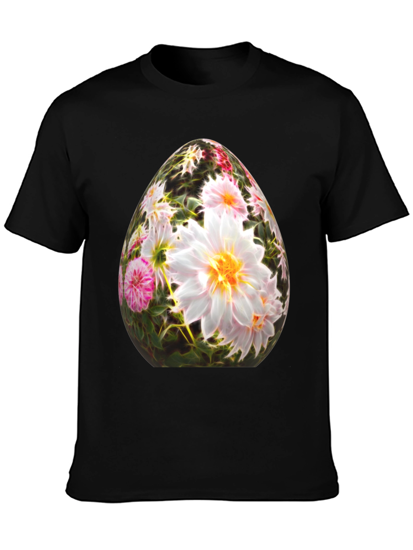 Floral Easter Egg Graphic T-Shirt
