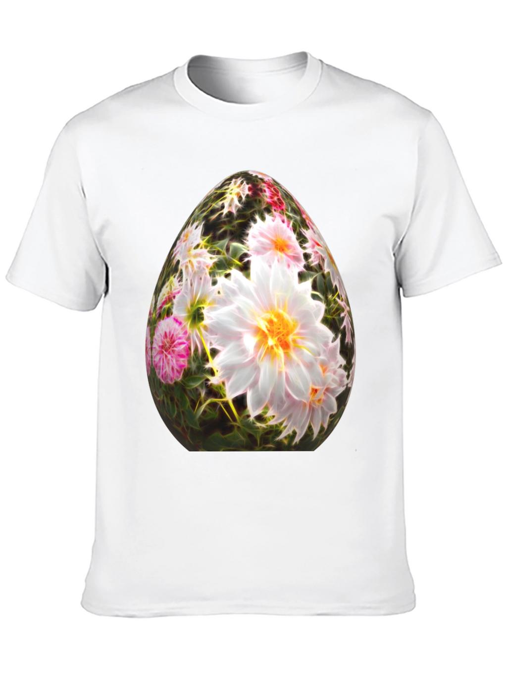 Floral Easter Egg Graphic T-Shirt