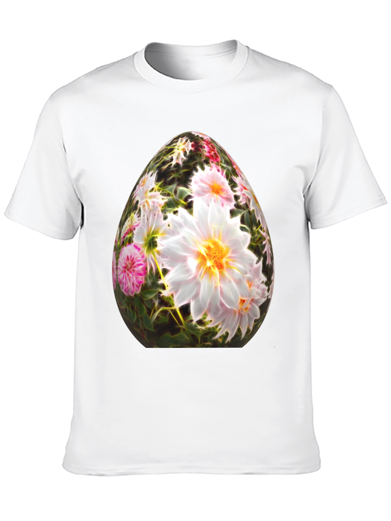 Floral Easter Egg Graphic T-Shirt
