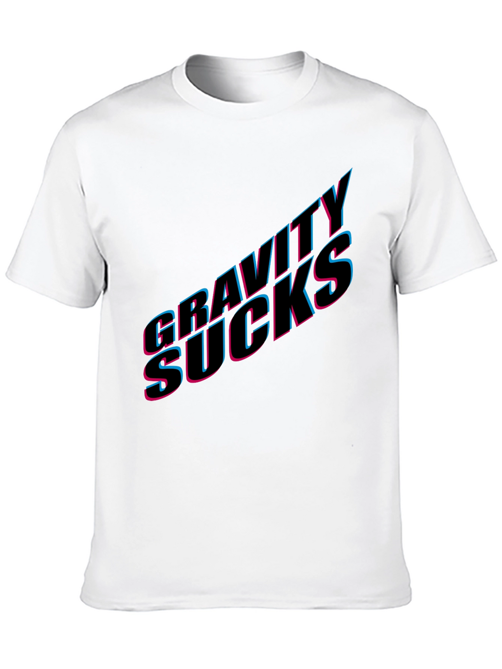 Gravity Sucks Graphic Tee - Black Casual T-Shirt