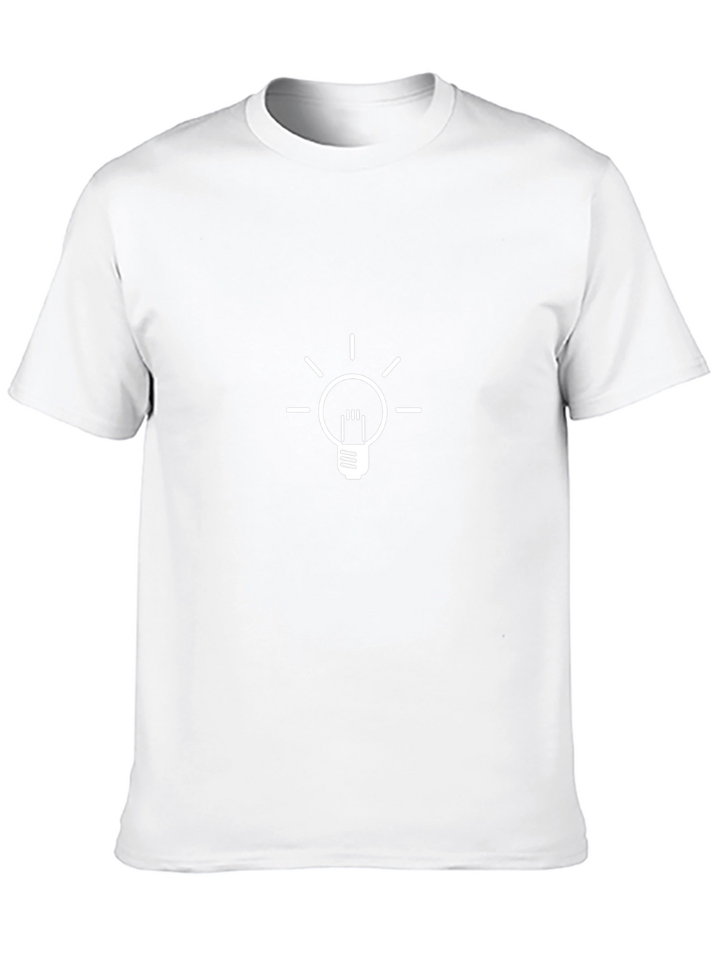 Mens Black Graphic Tee - Lightbulb Idea