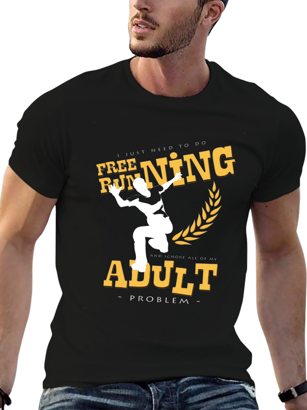 Free Running Adult Problem T-Shirt