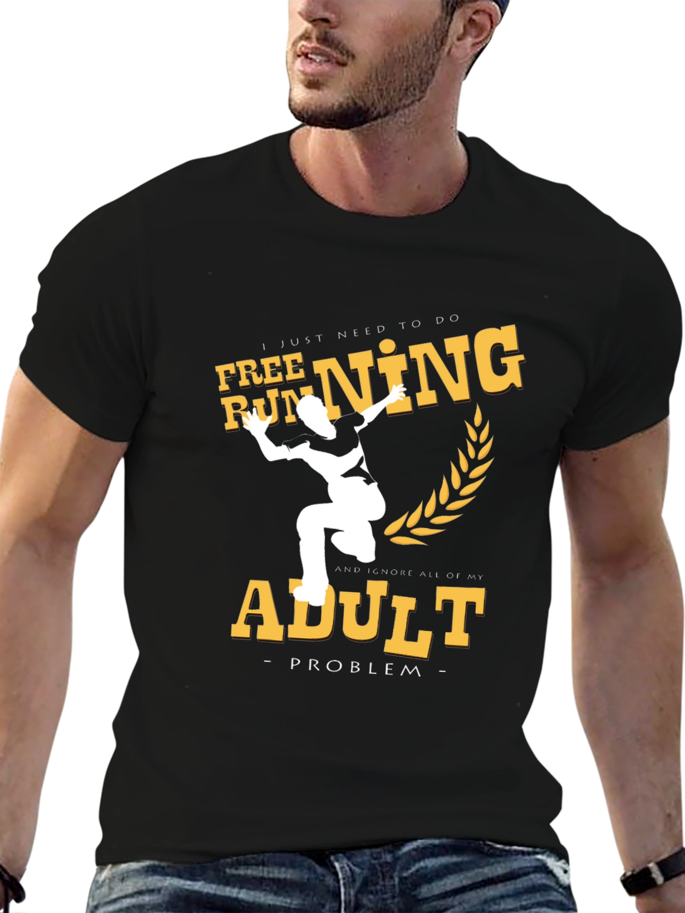 Free Running Adult Problem T-Shirt