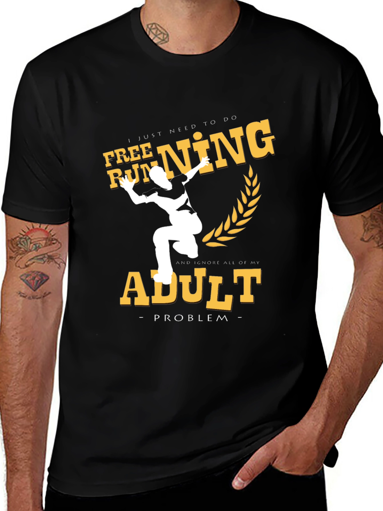 Free Running Adult Problem T-Shirt