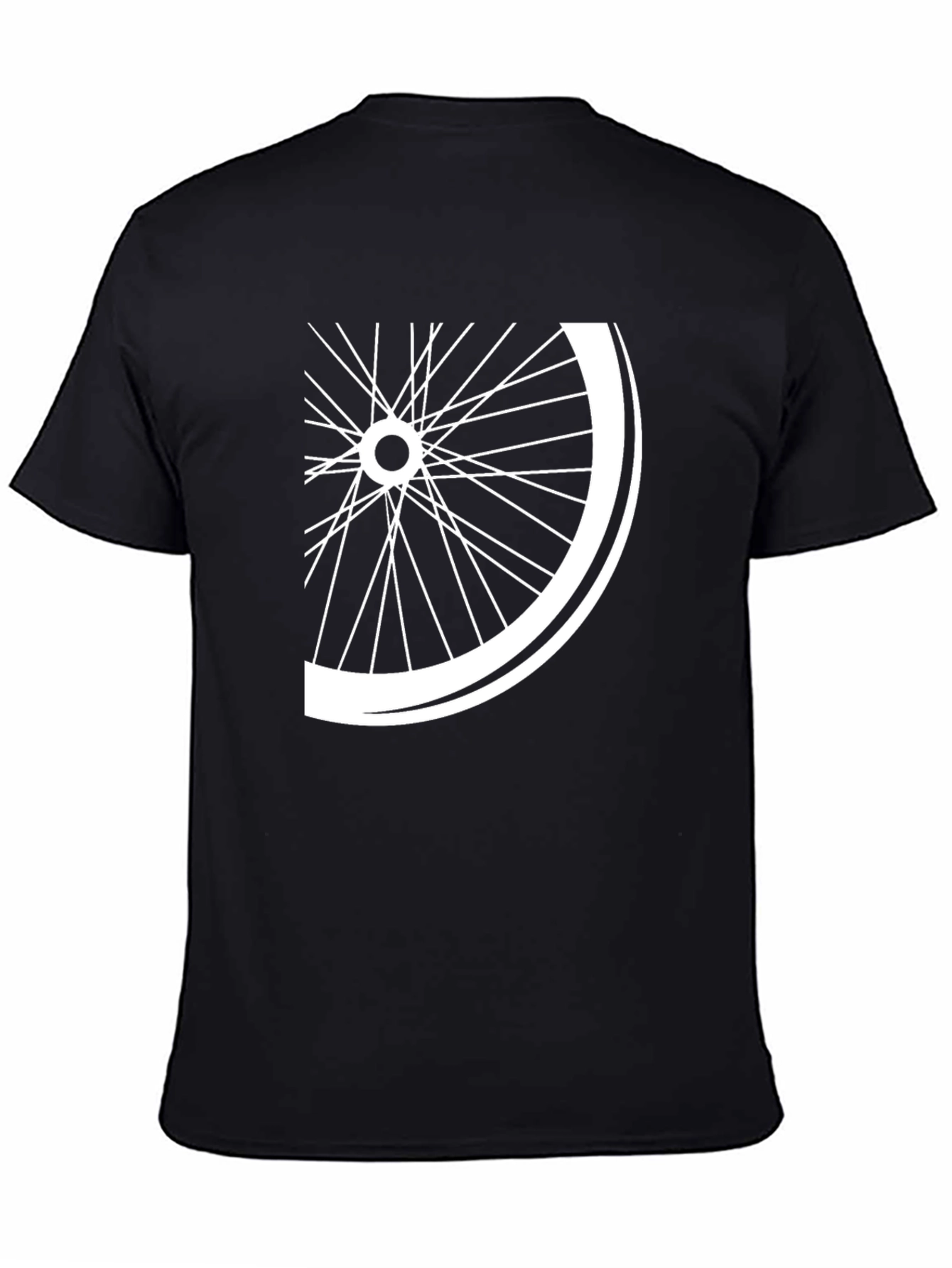 Bike Wheel Graphic Tee - Cool Casual Style