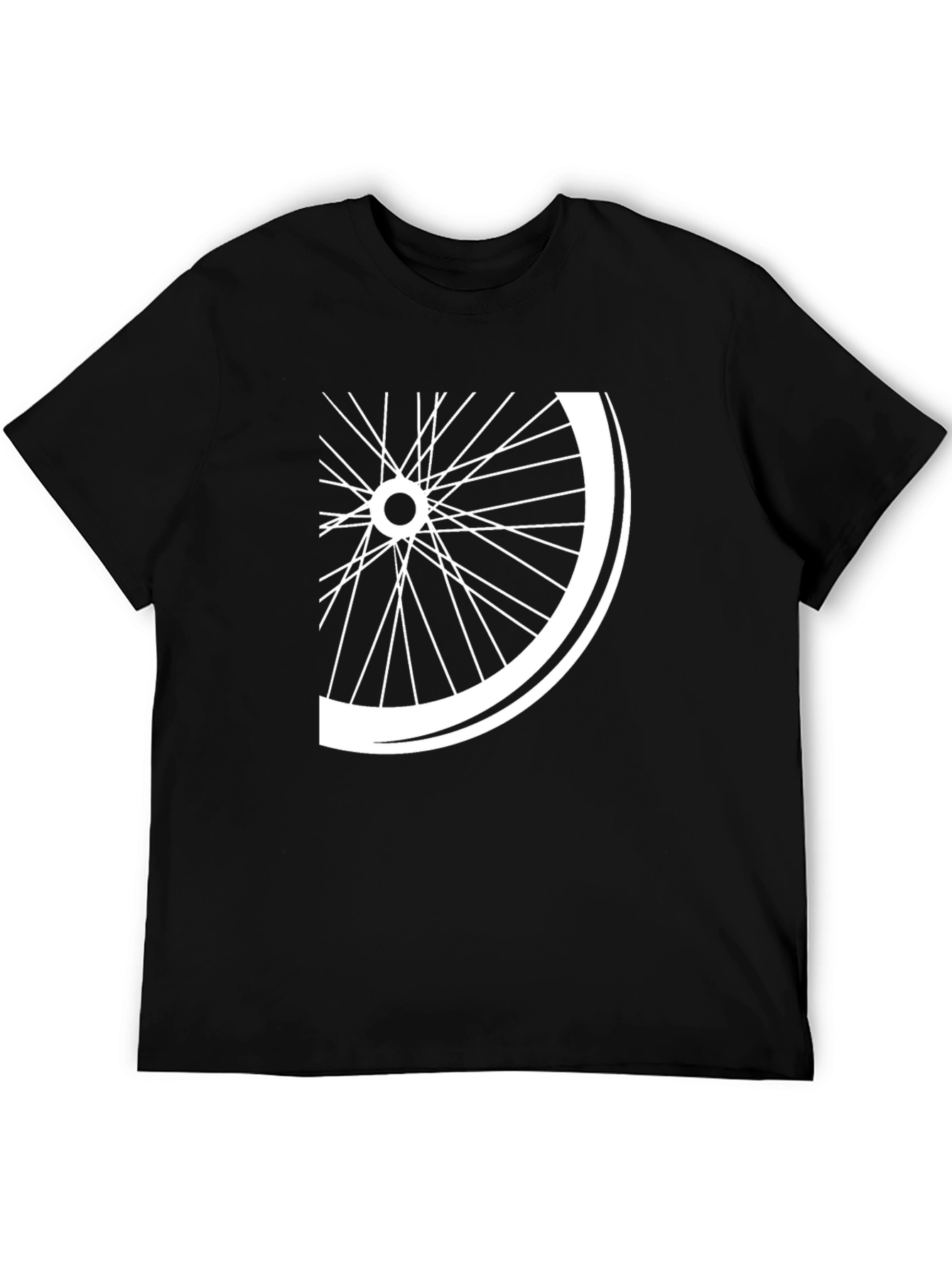 Bike Wheel Graphic Tee - Cool Casual Style