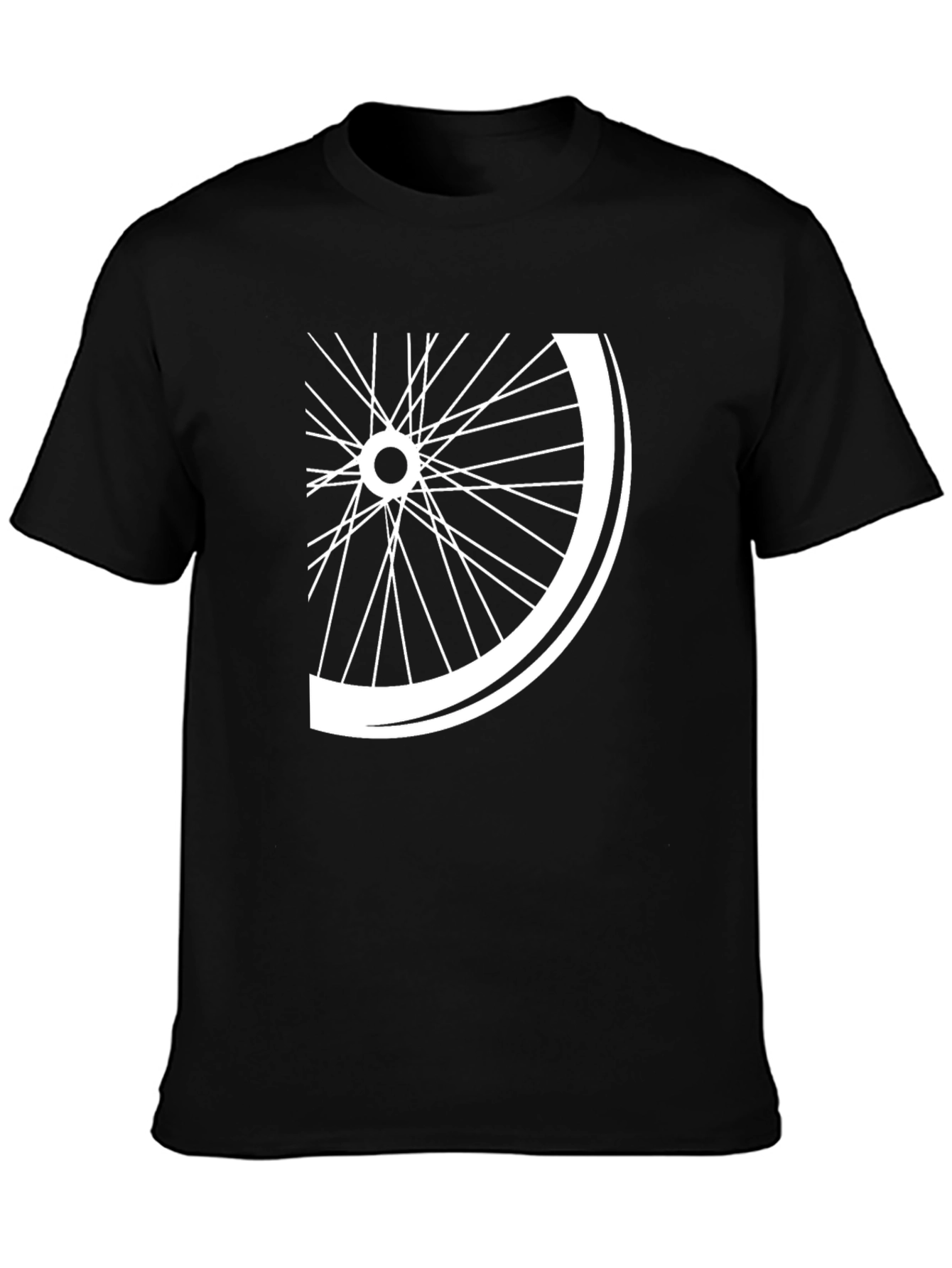 Bike Wheel Graphic Tee - Cool Casual Style