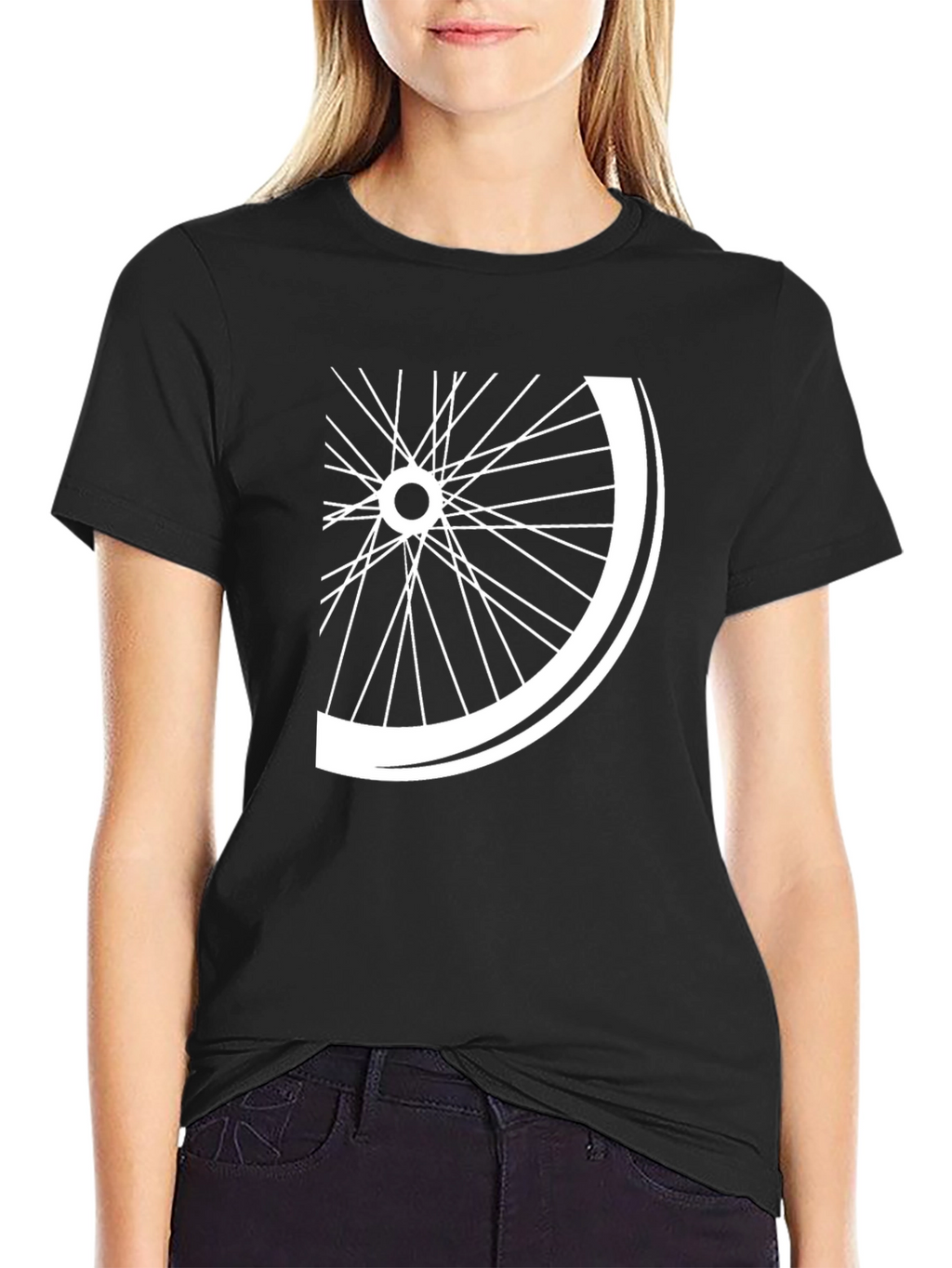 Bike Wheel Graphic Tee - Cool Casual Style