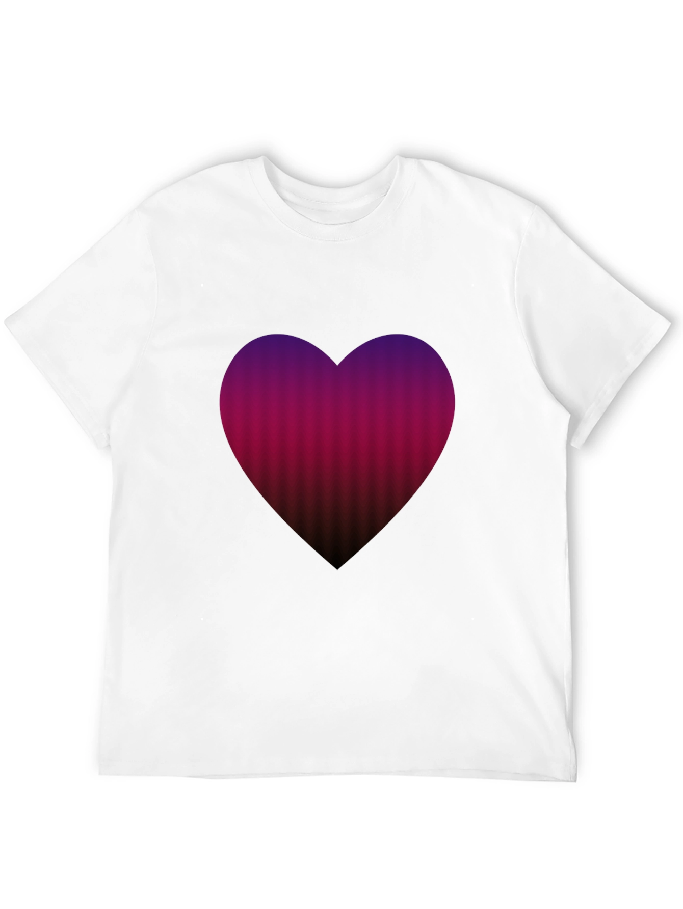 Heart Gradient Mens Tee - Soft Cotton Blend