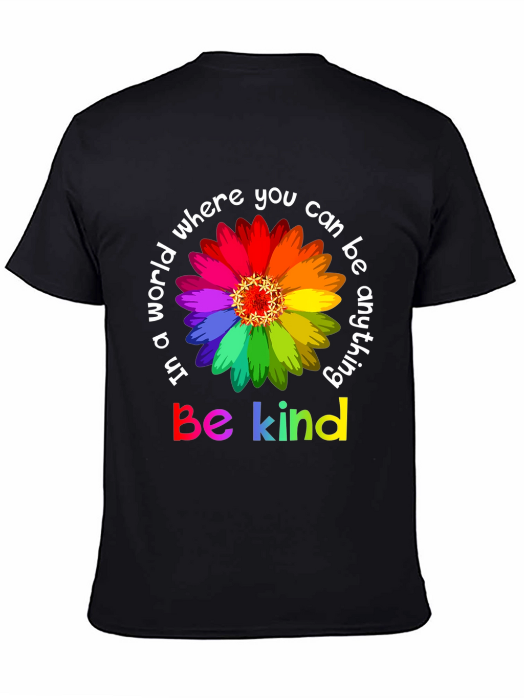 Be Kind Rainbow Flower T-Shirt